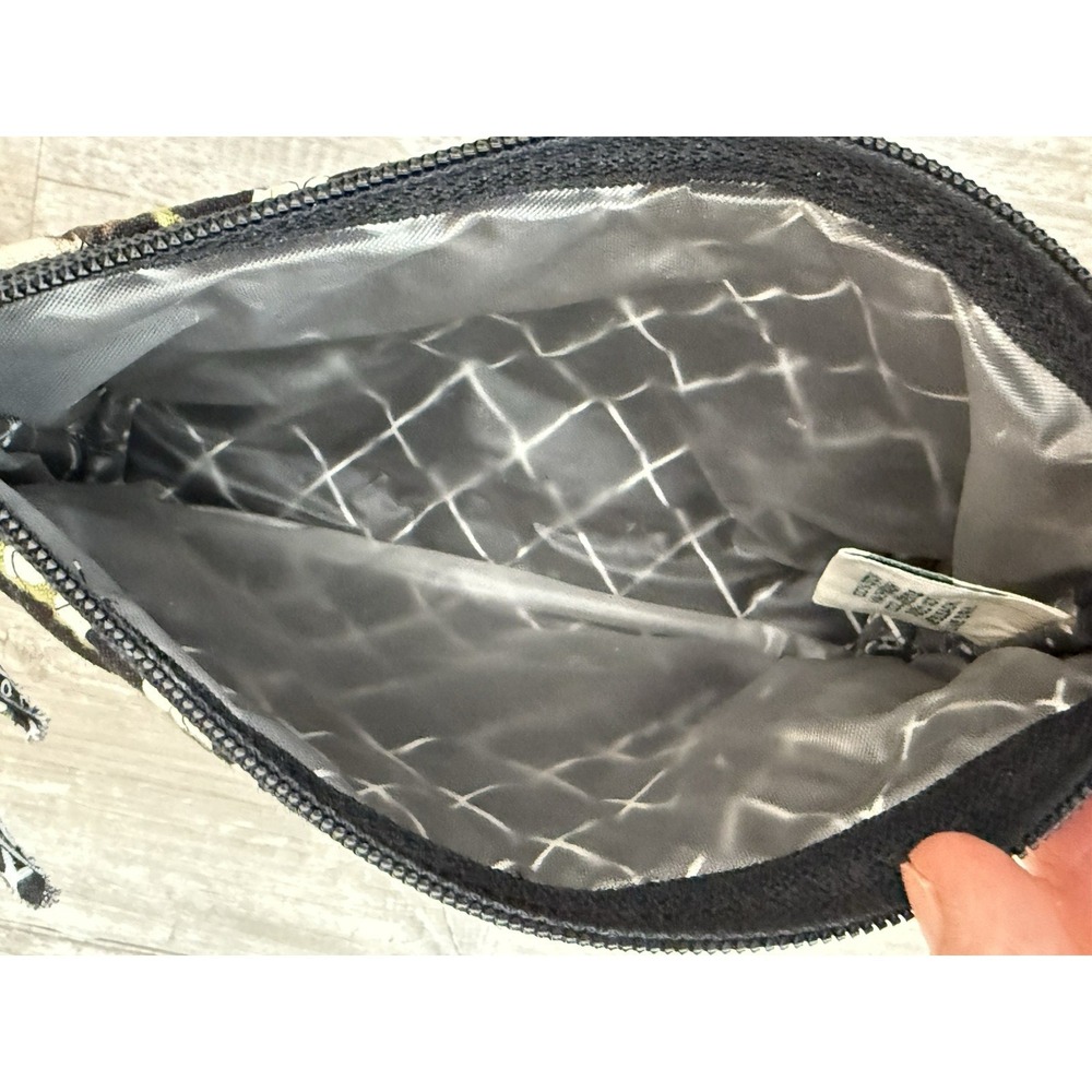 Retired Vera Bradley Black Jasmine Floral Quilted Medium Tote & Makeup Bag EUC - Picture 15 of 16